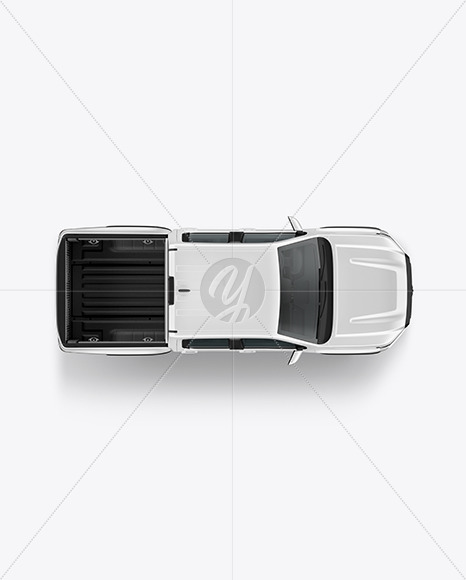 Pickup Truck Mockup - Top View