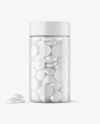 Plastic Bottle with Gummies Mockup