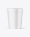 Matte Yogurt Cup Mockup