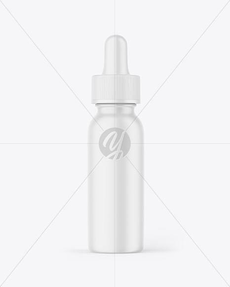 Matte Dropper Bottle Mockup