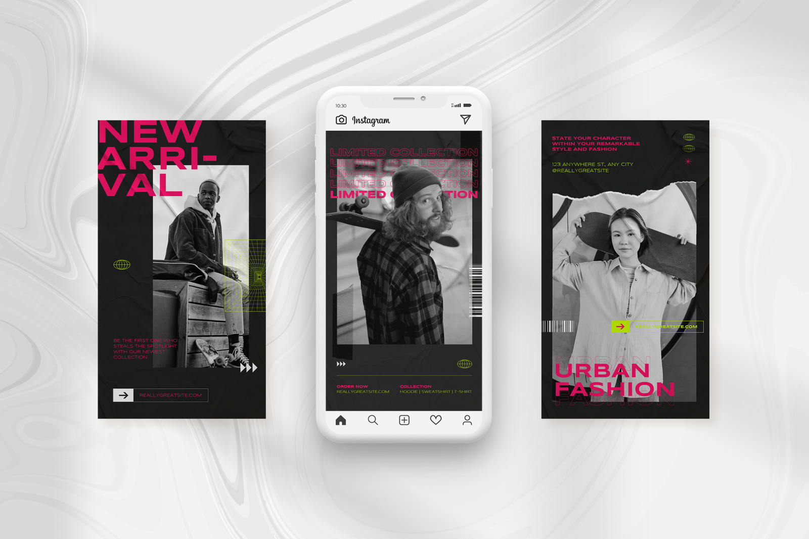 Black Urban Street Fashion Instagram Template Black Urban Street Fashion Instagram Template