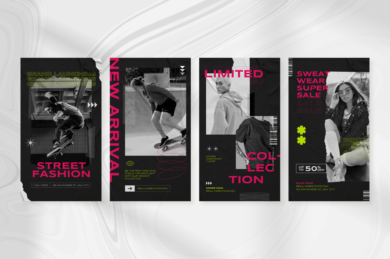 Black Urban Street Fashion Instagram Template Black Urban Street Fashion Instagram Template