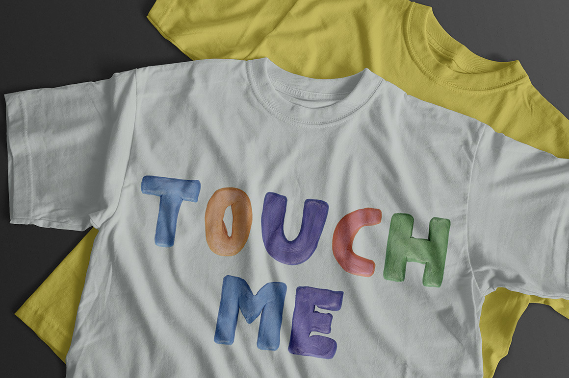 Color Plasticine Font Color Plasticine Font