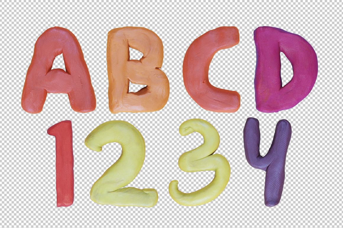 Color Plasticine Font Color Plasticine Font