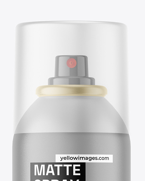 Matte Spray Bottle Mockup