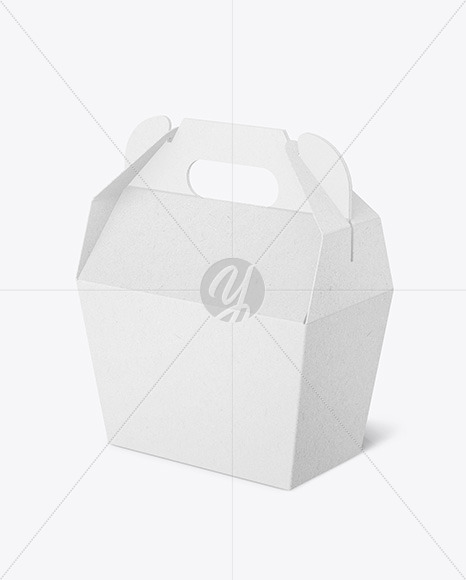 Kraft Box w/ Handle Mockup