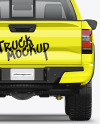 Pickup Truck Mockup - Back View