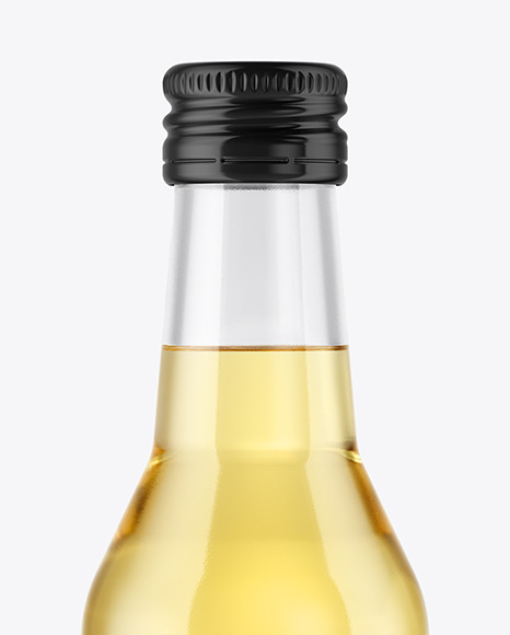 250ml Clear Glass Tequila Bottle Mockup