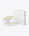 Compact Powder With Box Mockup