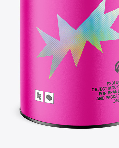 Matte Tin Can Mockup