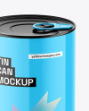 Glossy Tin Can Mockup