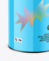 Glossy Tin Can Mockup