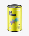 Metallic Tin Can Mockup