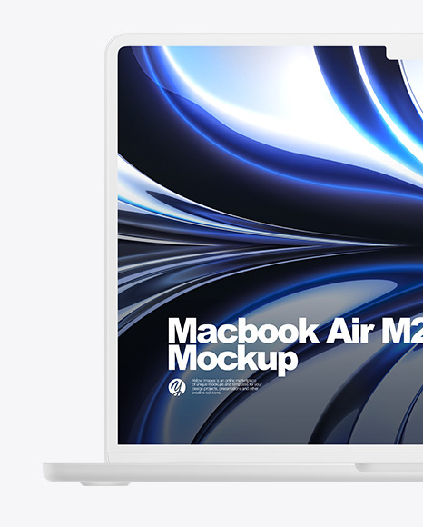 Clay Macbook Air M2 Front Mockup