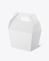 Corrugated Box w/ Handle Mockup