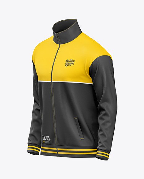 Long Sleeve Track Jacket Mockup