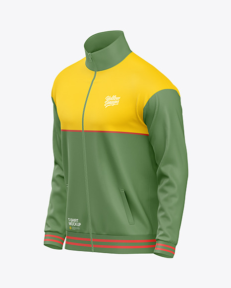 Long Sleeve Track Jacket Mockup