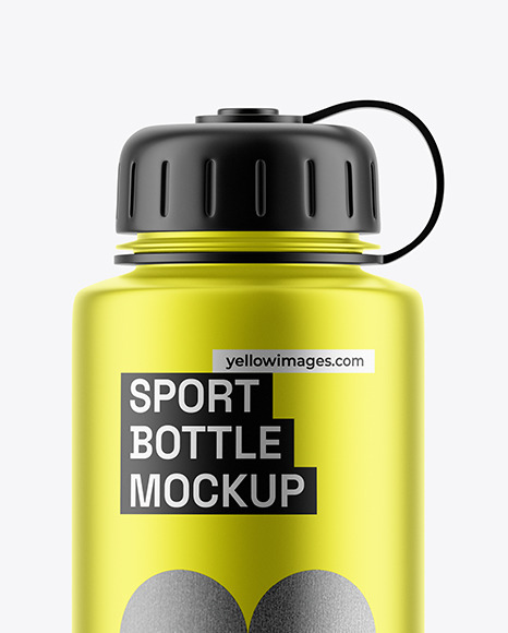 Metallic Sport Bottle Mockup Metallic Sport Bottle Mockup