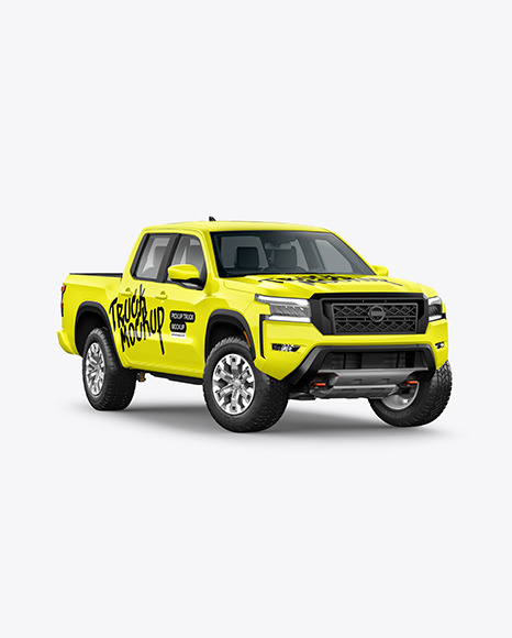 Pickup Truck Mockup - Half Side View