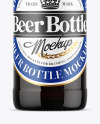 330ml Amber Glass Beer Bottle Mockup