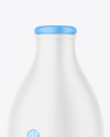 Matte Milk Bottle Mockup