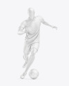 Running Soccer Player Mockup