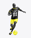 Running Soccer Player Mockup