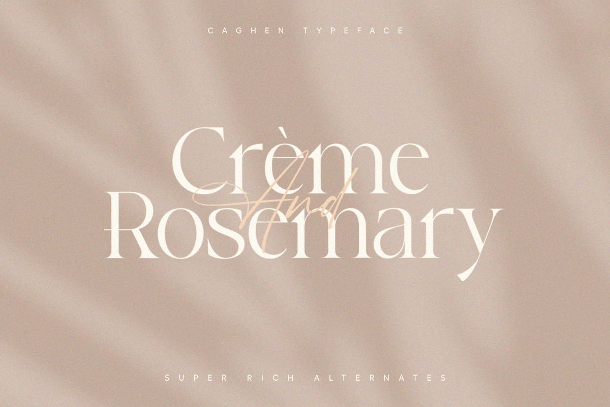Caghen | Rich Ligature Serif Caghen | Rich Ligature Serif