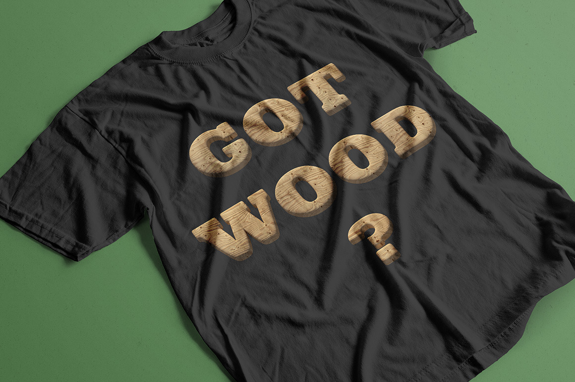 Wooden Font Wooden Font
