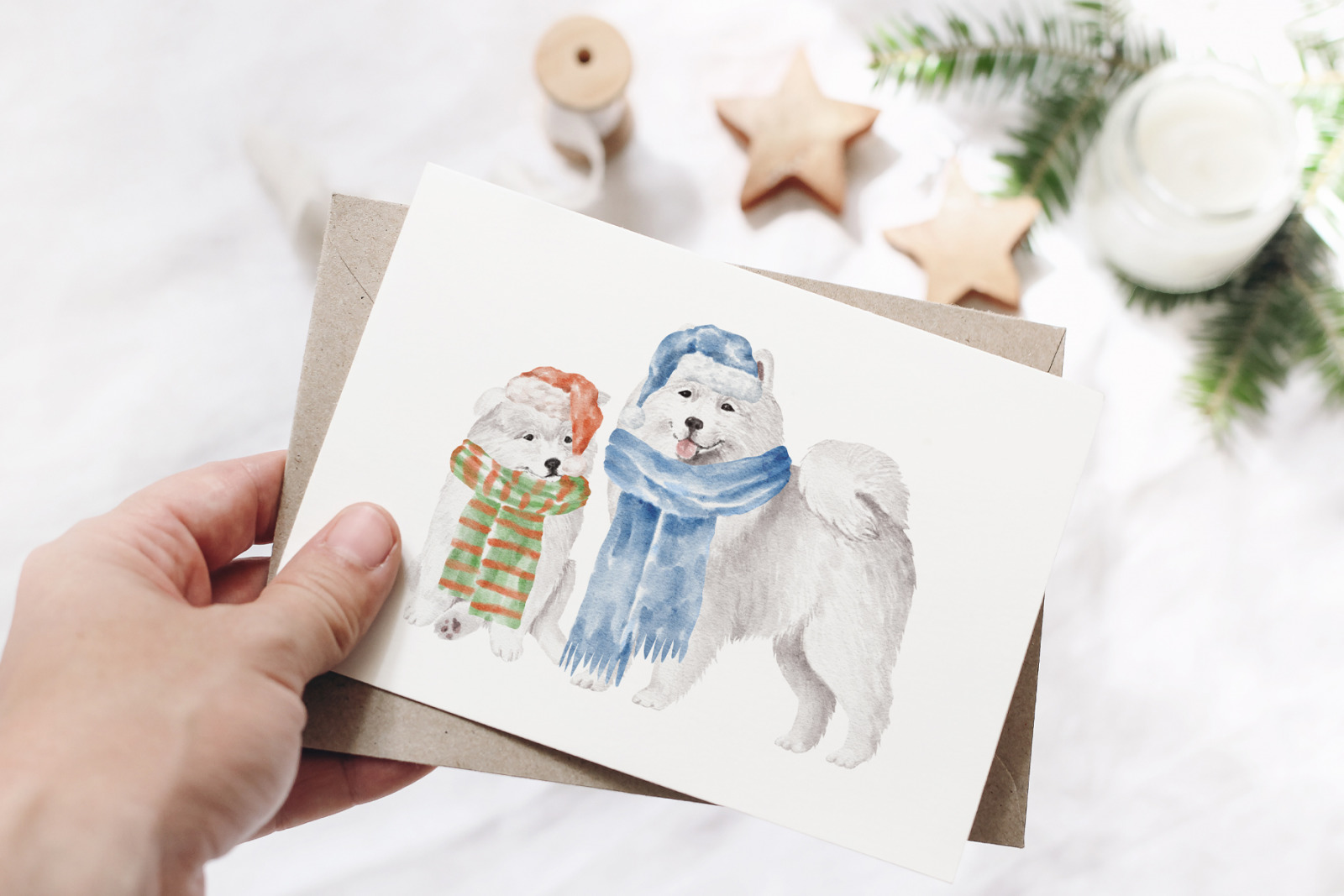 Samoyed dogs and puppies clipart Samoyed dogs and puppies clipart