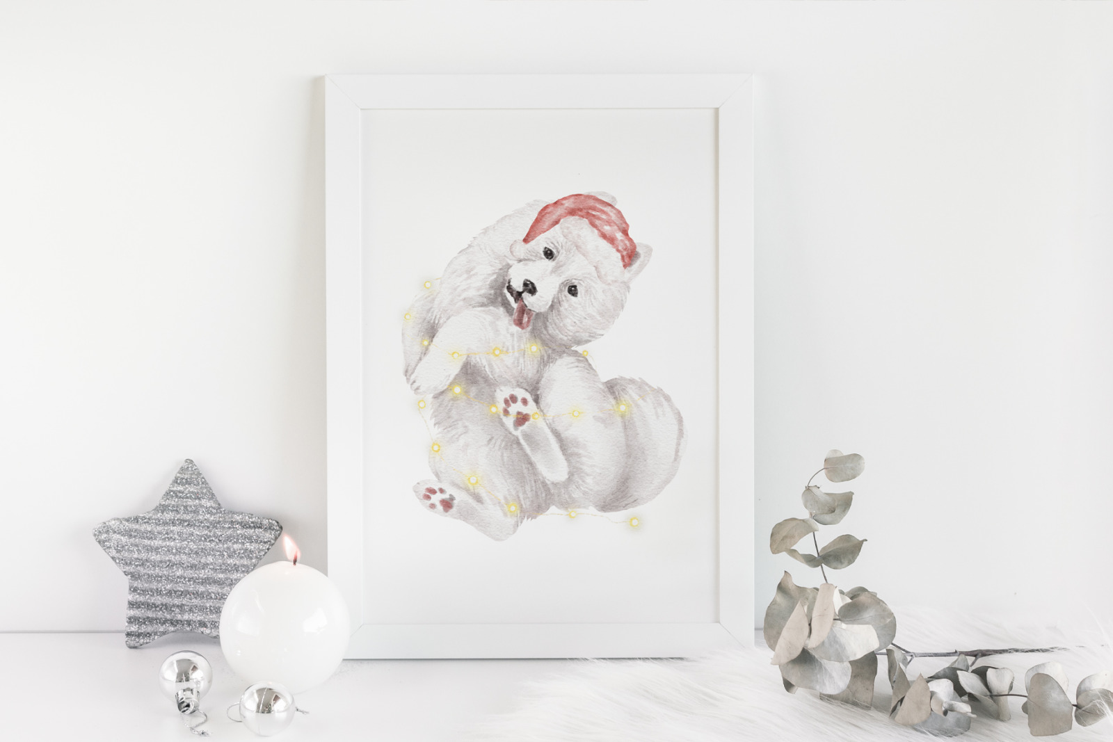 Samoyed dogs and puppies clipart Samoyed dogs and puppies clipart
