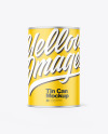 Tin Can w/ Matte Finish Mockup