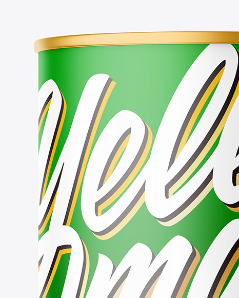 Tin Can w/ Matte Finish Mockup