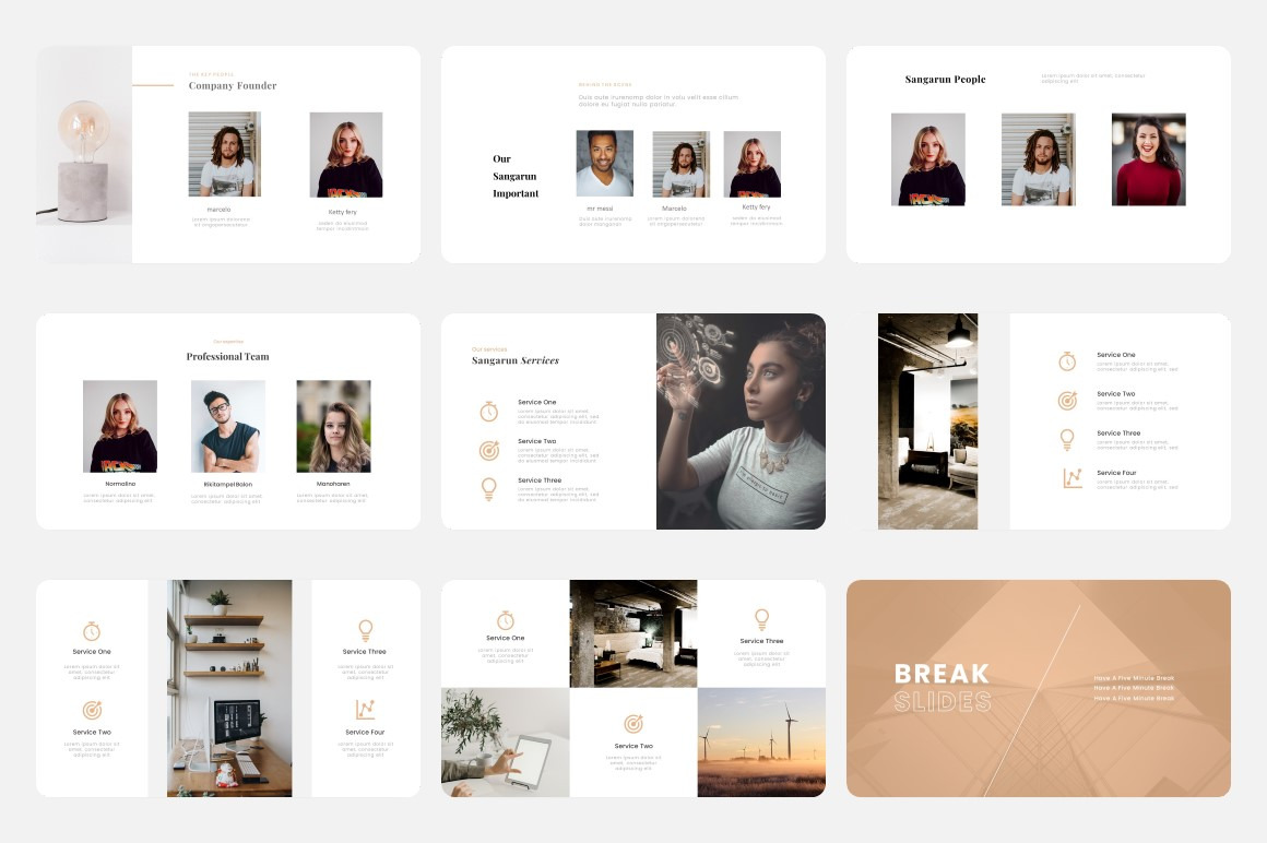 ٍSangarun - Creative Business Google Slides Template