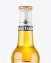 330ml Clear Glass Beer Bottle Mockup