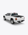 Pickup Truck Mockup - Back Half Side View