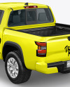 Pickup Truck Mockup - Back Half Side View