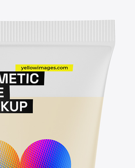 Cosmetic Cream Tube Mockup