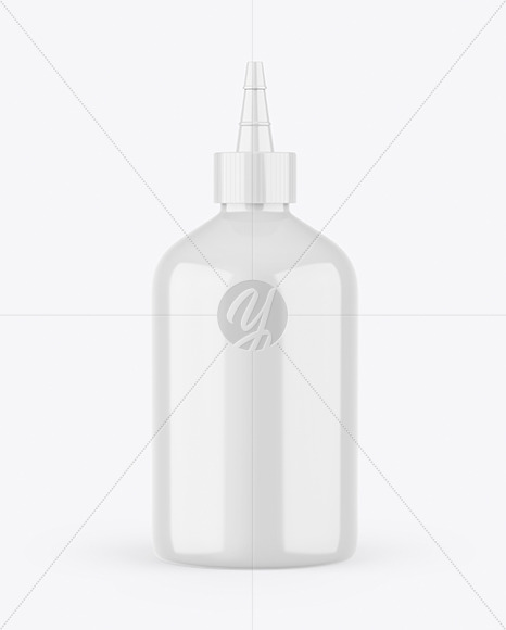 Glossy Plastic Bottle Mockup