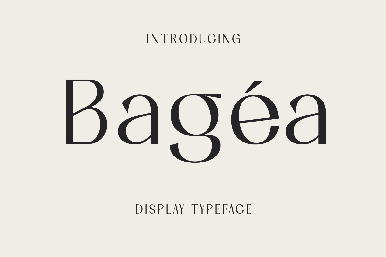 Bagea Display Font Bagea Display Font
