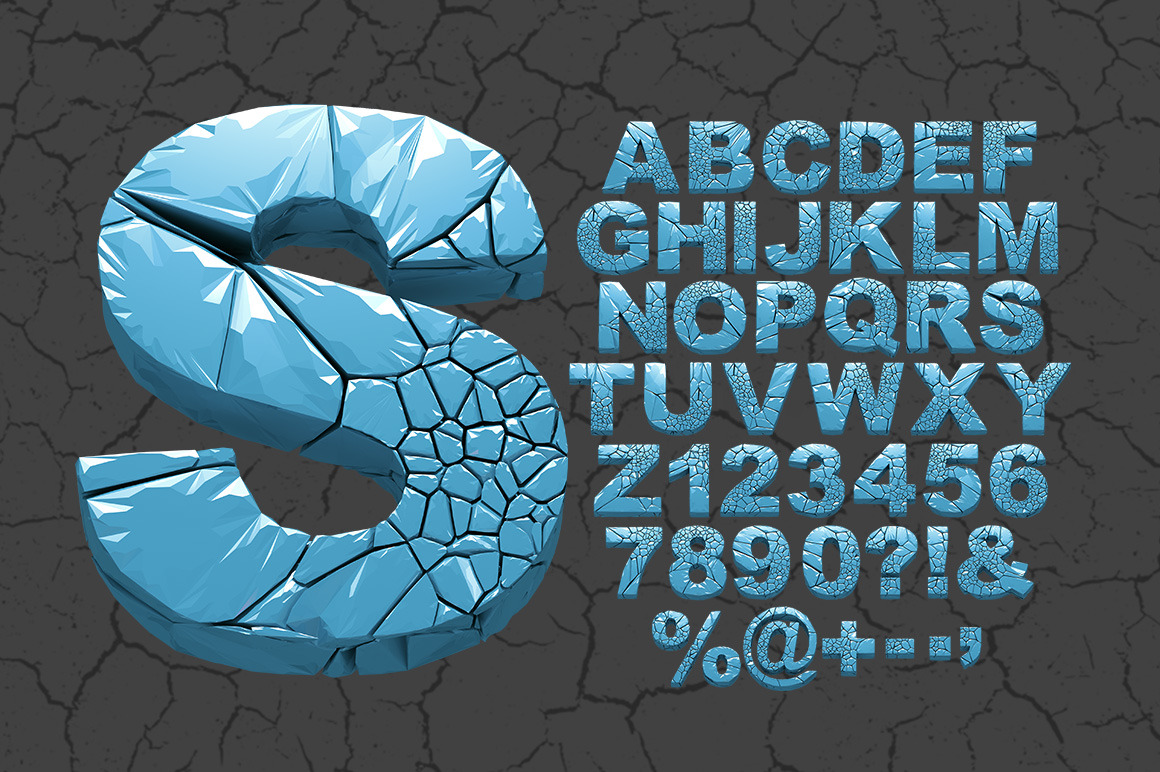 Hulk Icecrack Font Hulk Icecrack Font