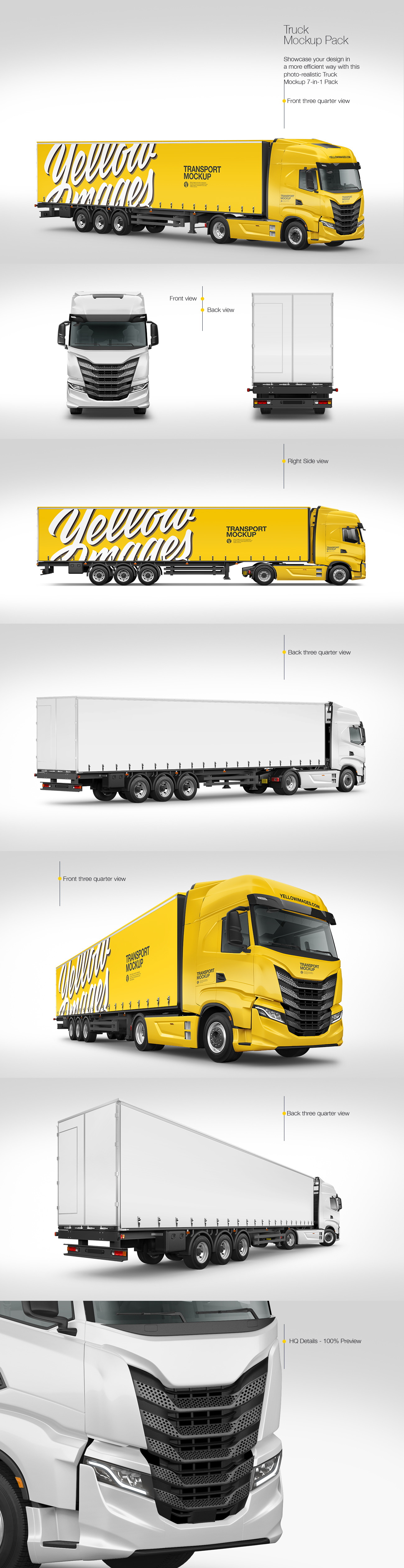 Truck Mockup Pack Truck Mockup Pack