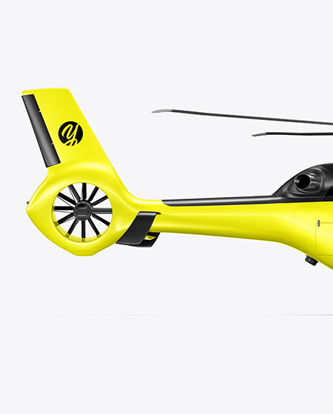 Helicopter Mockup - Side View