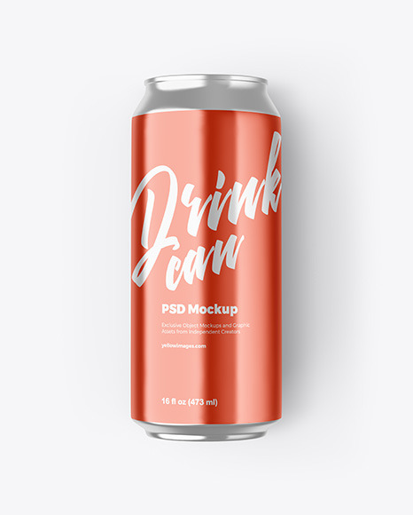 Aluminium Drink Can Mockup