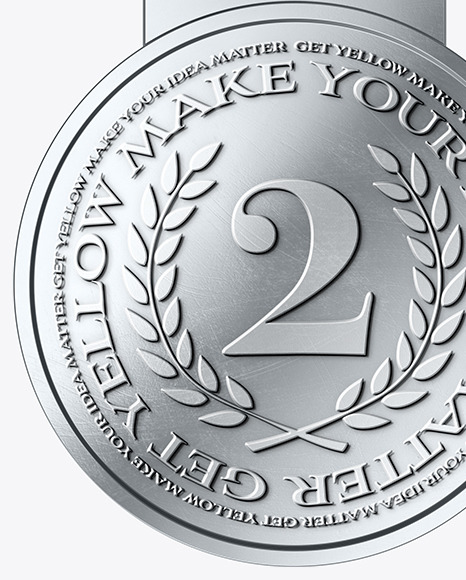 Silver Medal Mockup Silver Medal Mockup