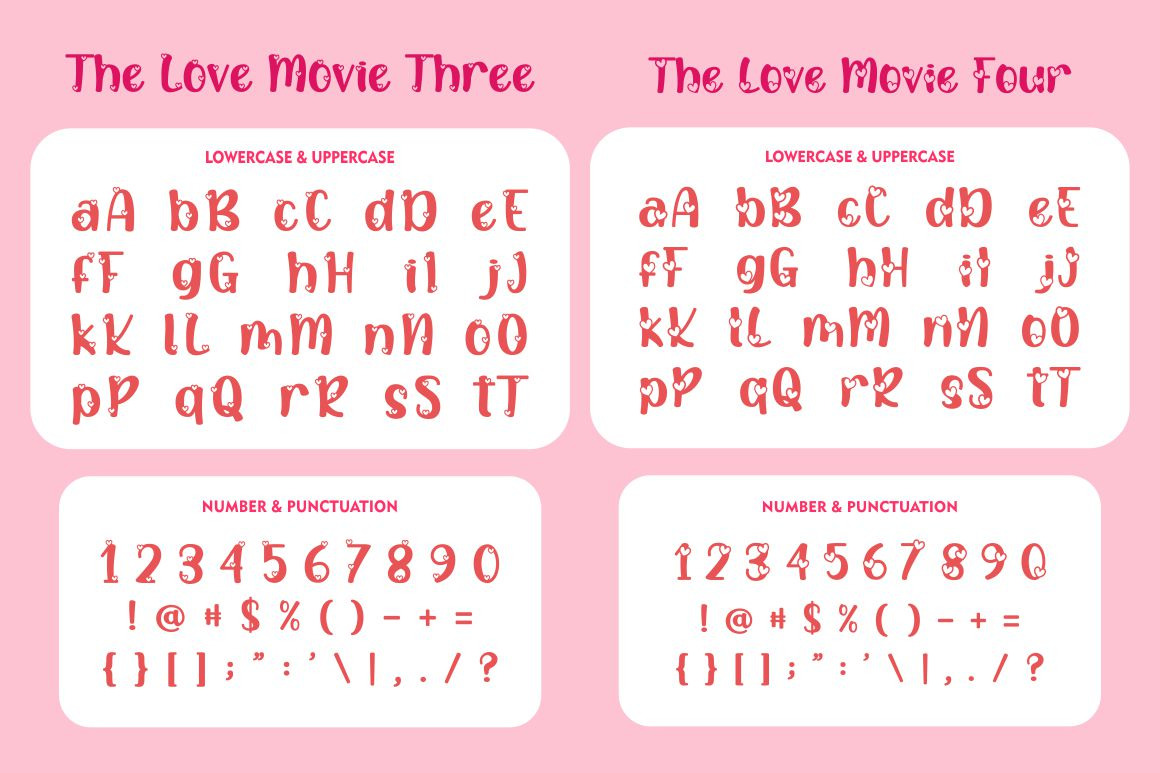 The Love Movies - Quirky Romantic Font The Love Movies - Quirky Romantic Font