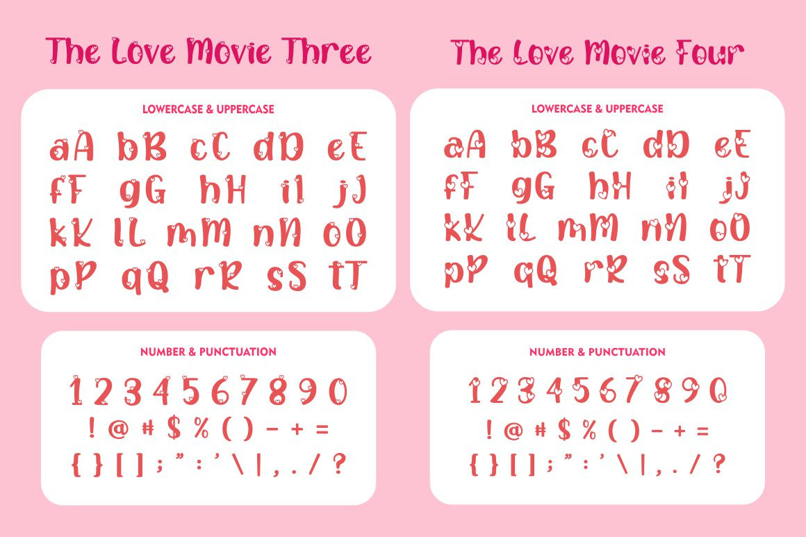 The Love Movies - Quirky Romantic Font