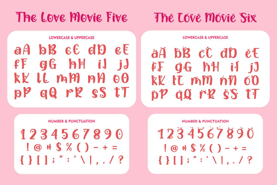 The Love Movies - Quirky Romantic Font The Love Movies - Quirky Romantic Font
