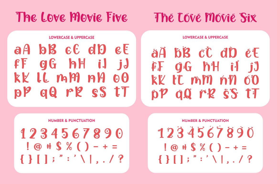 The Love Movies - Quirky Romantic Font