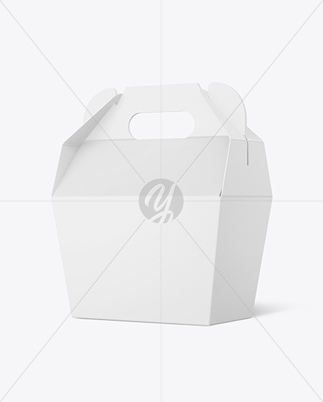 Paper Box w/ Handle Mockup